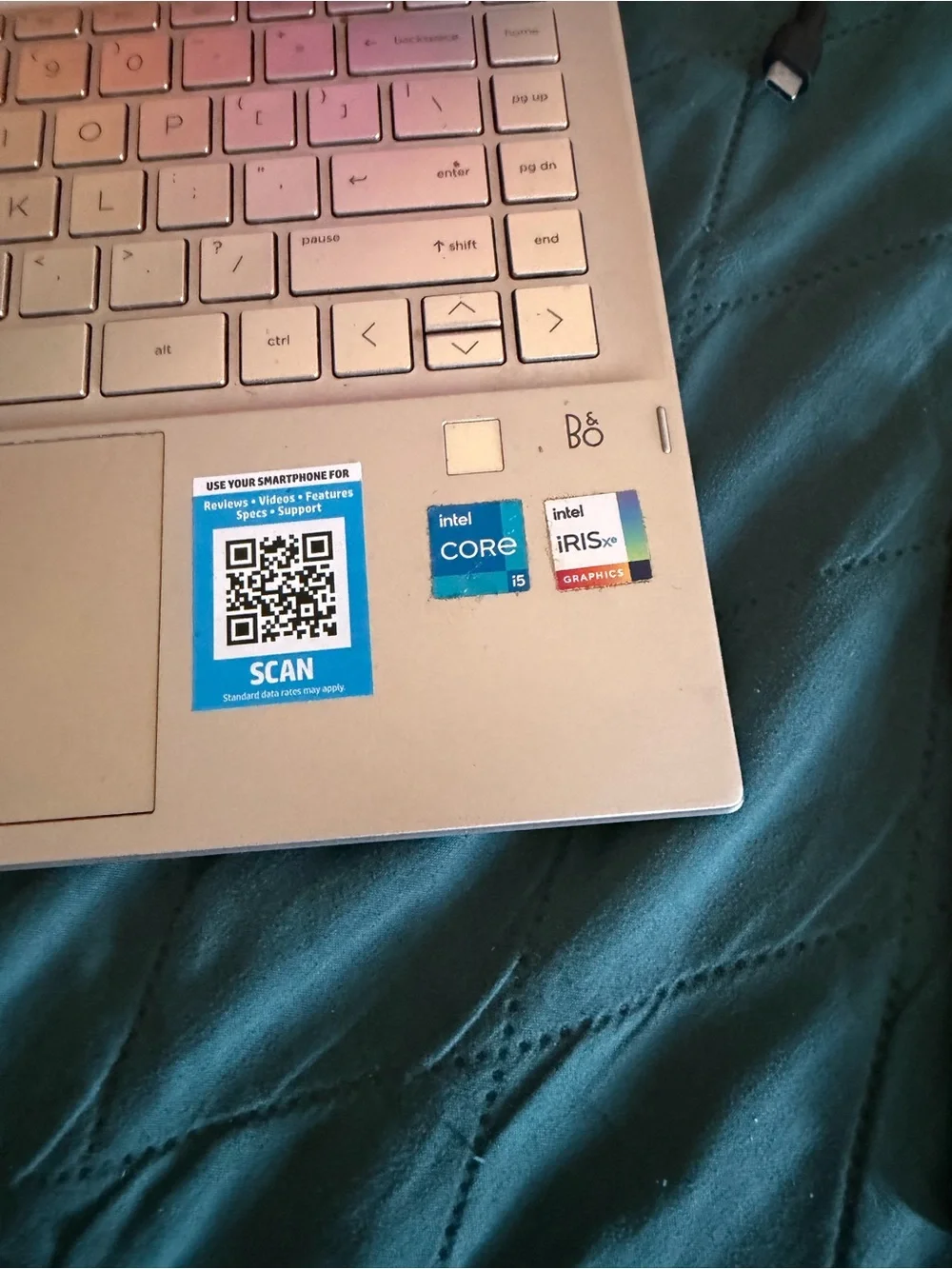 HP Pavilion Convertible Laptop in Black and Silver